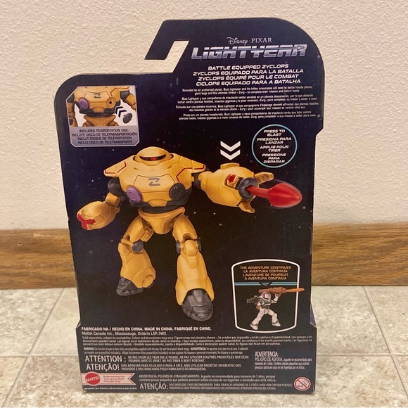 New Mattel Disney Pixar LightYear Battle Equipped Zyclops Action Figure 2021 - Picture 5 of 8